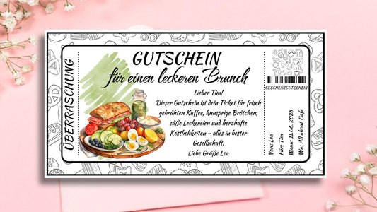 Gutschein für einen Brunch