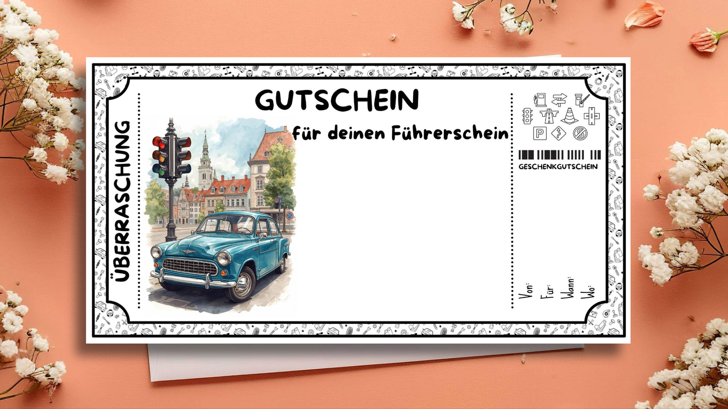Gutschein für einen Führerschein