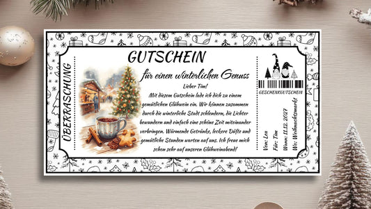 Gutschein für einen Glühwein