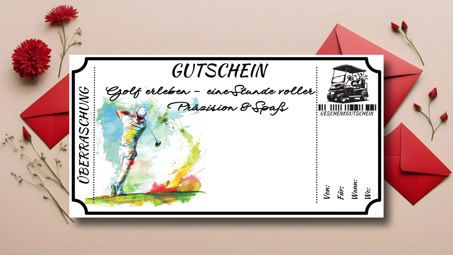 Gutschein für eine Runde Golf
