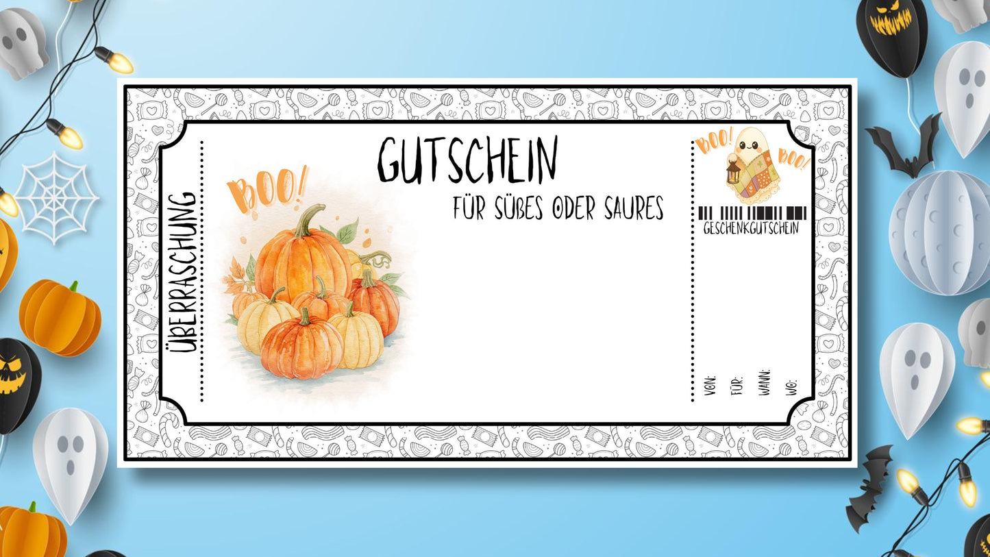 Gutschein für ein Halloween Erlebnis