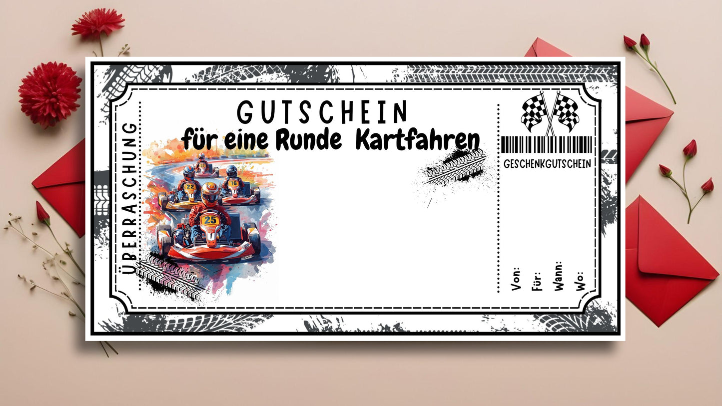 Gutschein fürs Kartfahren