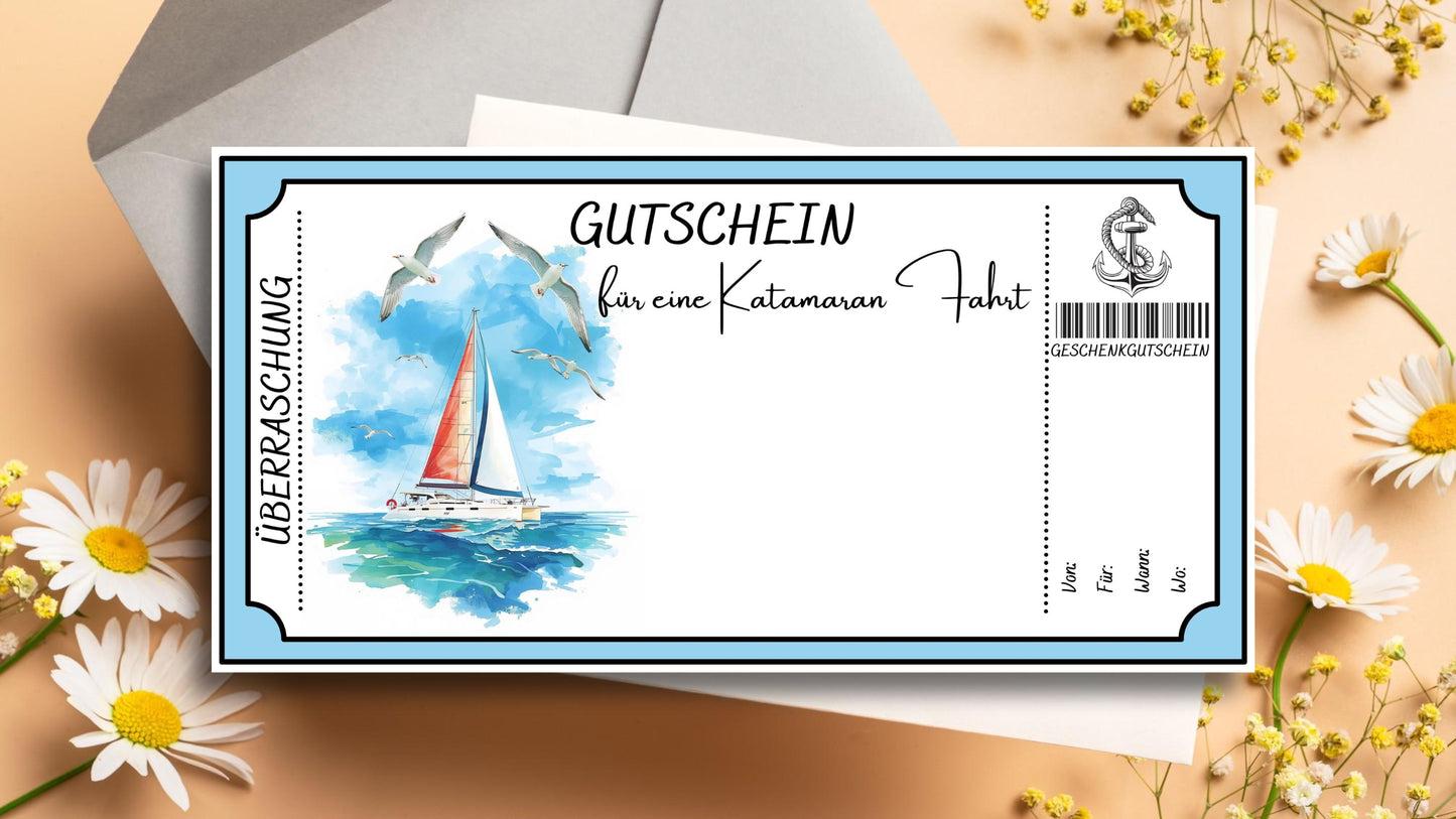 Gutschein für eine Katamaran Fahrt