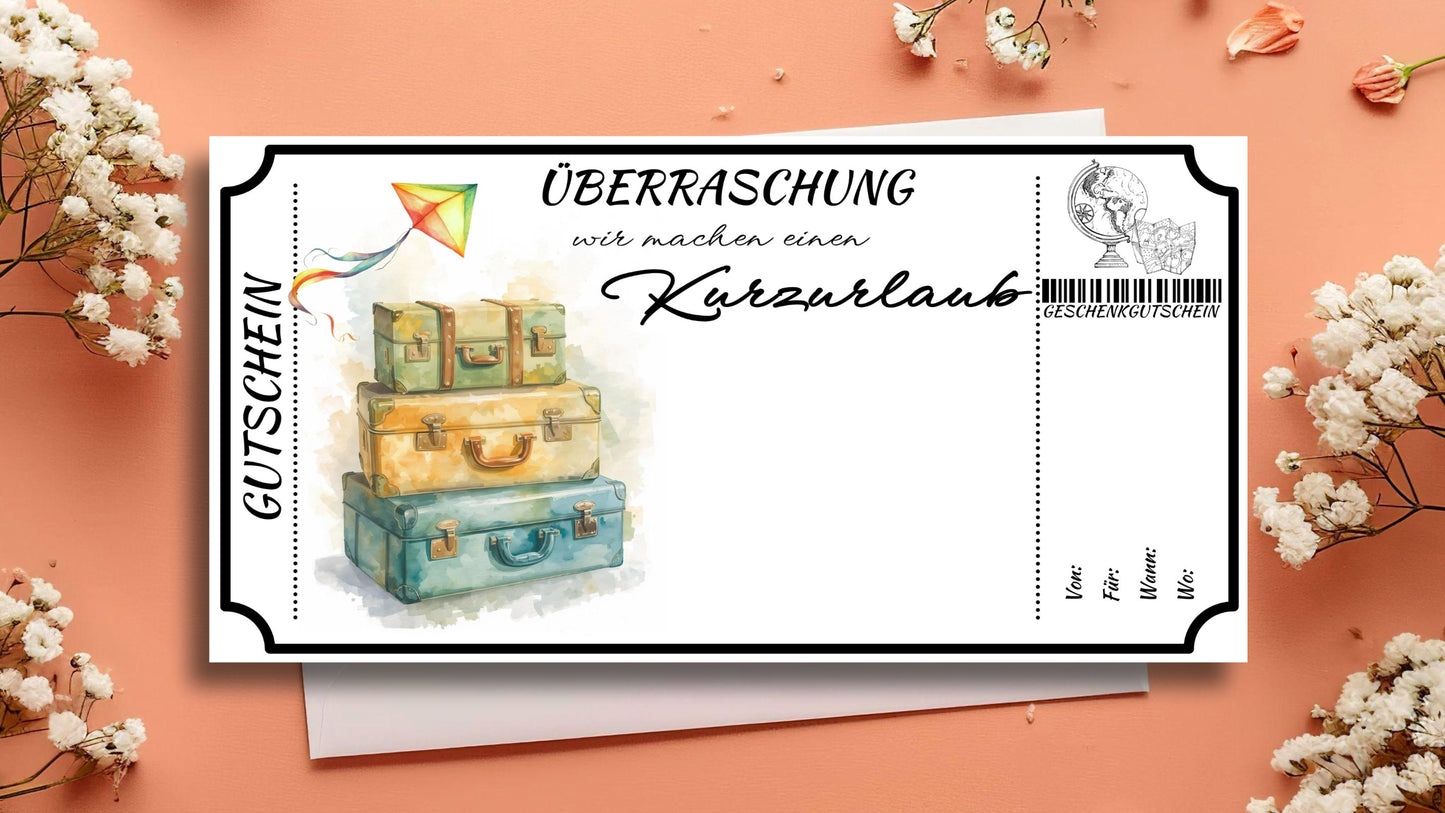 Gutschein für einen Kurzurlaub
