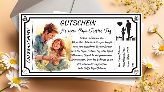 Gutschein Papa-Tochter Tag