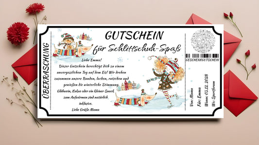 Gutschein fürs Schlittschuhlaufen