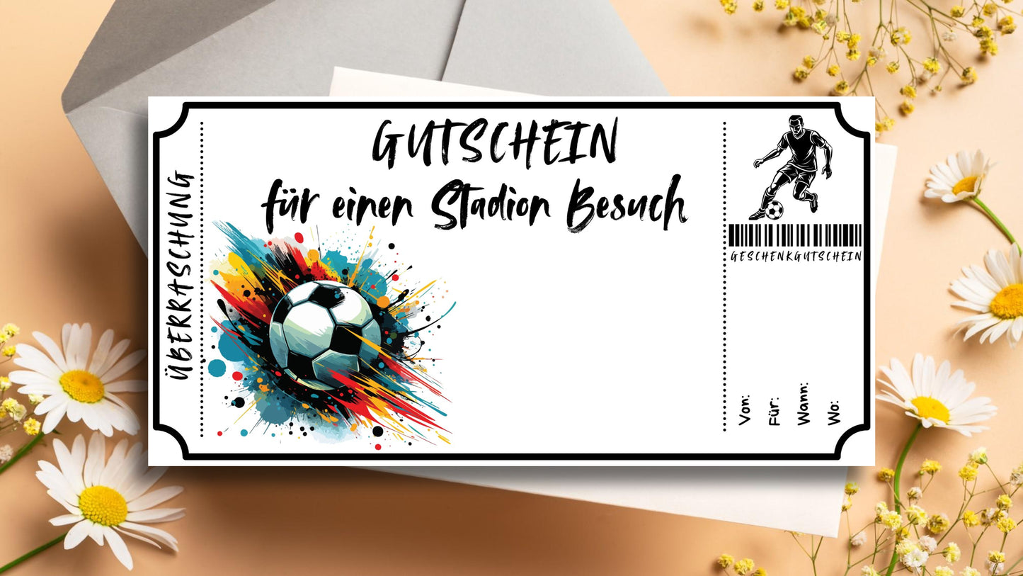 Gutschein für einen Stadion Besuch