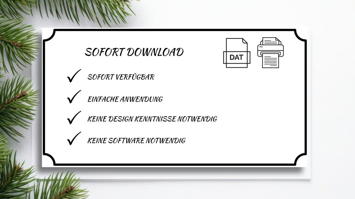 Gutschein für einen Weihnachtsmarkt Besuch