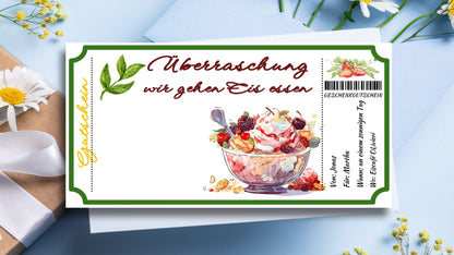 Gutschein für ein Eis Genuss