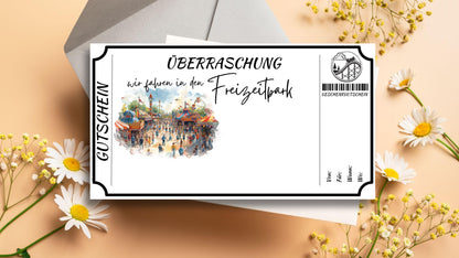 Gutschein für einen Freizeitpark Besuch