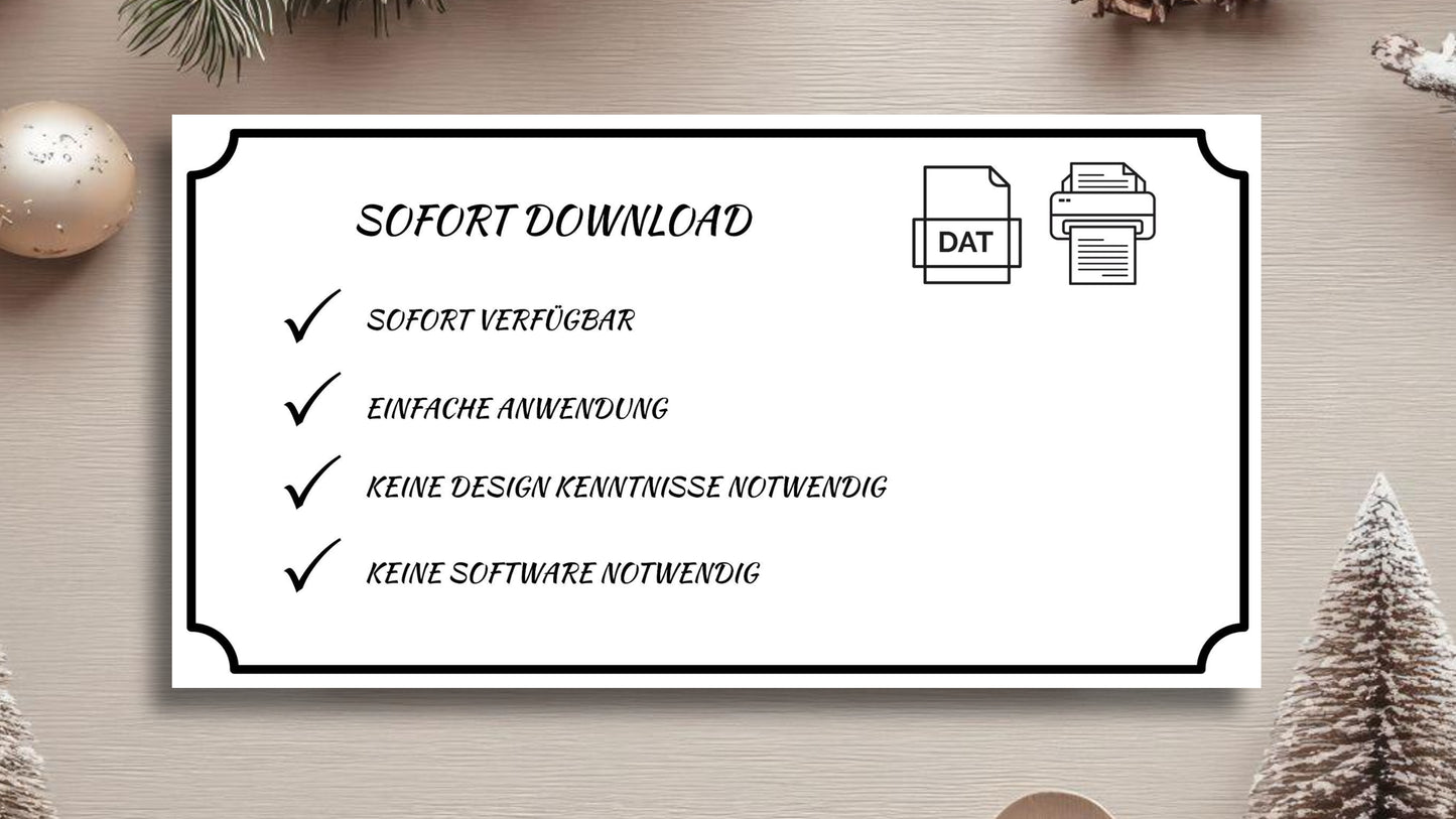 Gutschein für einen Glühwein