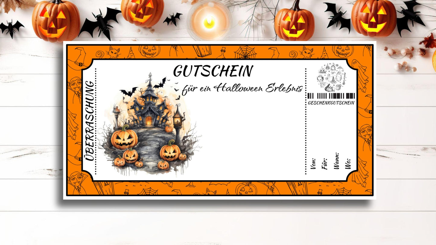 Gutschein für ein Halloween Erlebnis