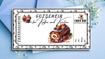Gutschein für Kaffee und Kuchen