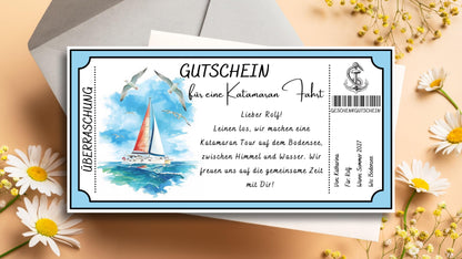 Gutschein für eine Katamaran Fahrt