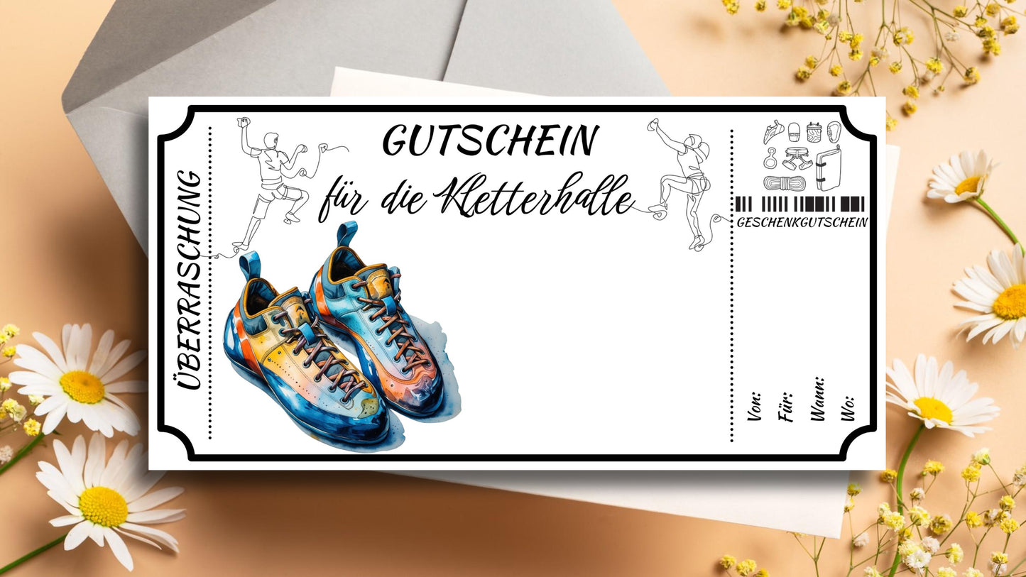 Gutschein für die Kletterhalle
