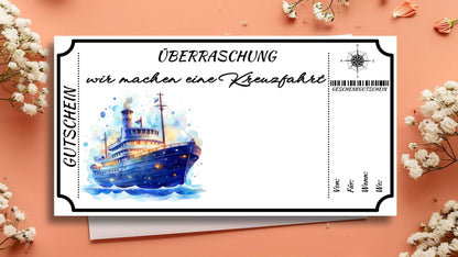Gutschein für eine Kreuzfahrt