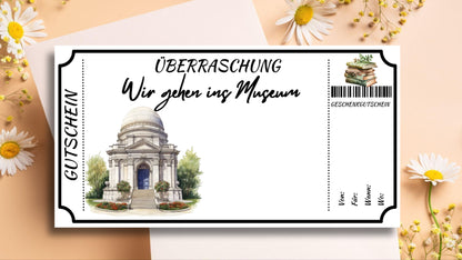 Gutschein für einen Museum Besuch