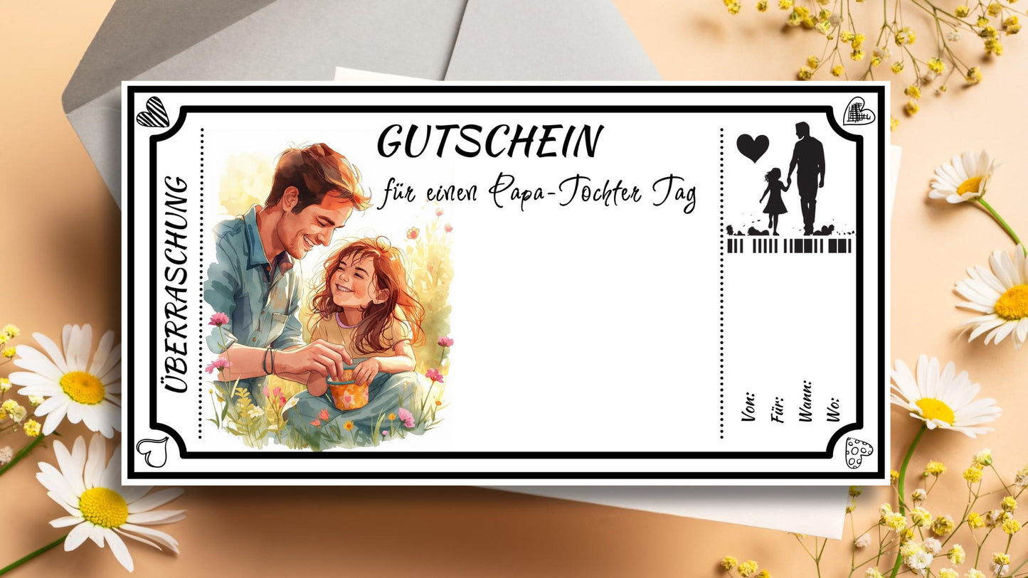 Gutschein Papa-Tochter Tag