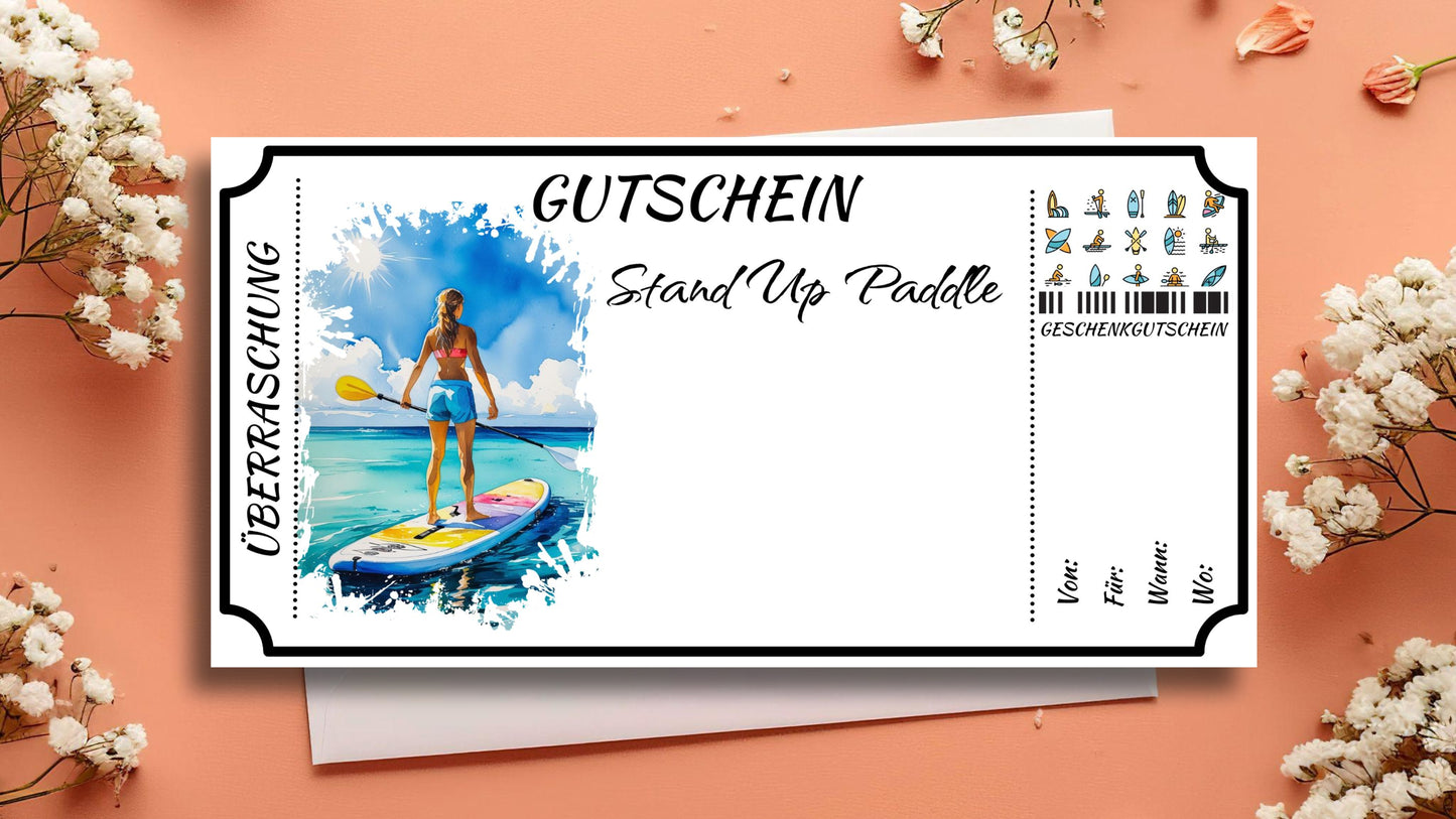 Gutschein für ein Stand Up Paddle Erlebnis