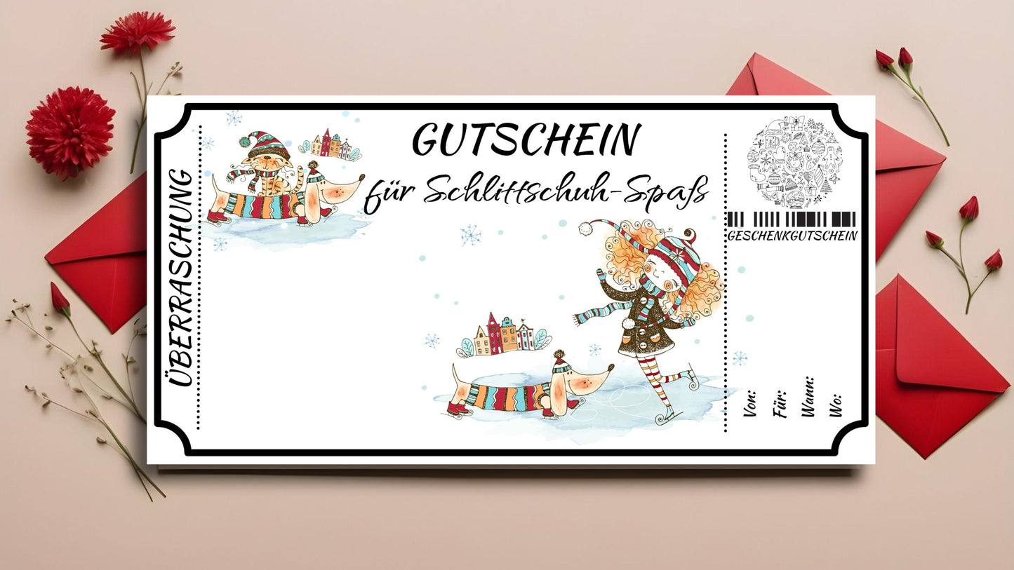 Gutschein fürs Schlittschuhlaufen