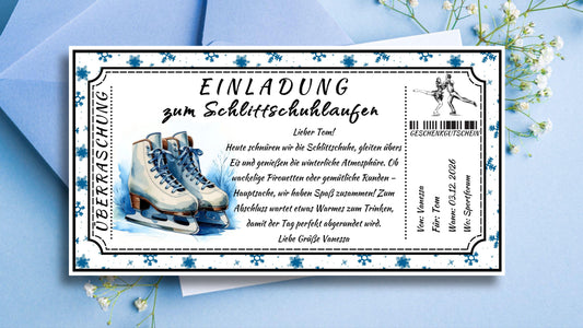 Gutschein fürs Schlittschuhlaufen