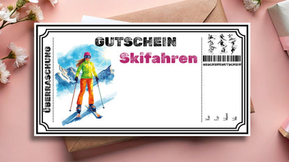 Gutschein für Ski Fahren