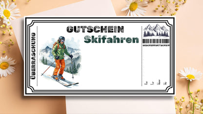 Gutschein für Ski Fahren