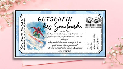 Gutschein fürs Snowboarden