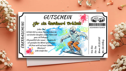 Gutschein für ein Snowboard Erlebnis