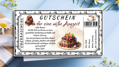 Gutschein Für Kaffee und Kuchen