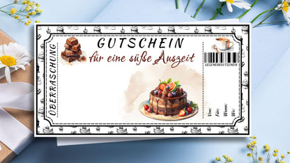 Gutschein Für Kaffee und Kuchen