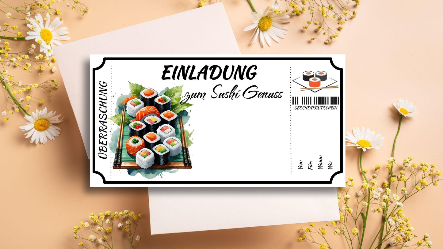 Gutschein für einen Sushi Genuss