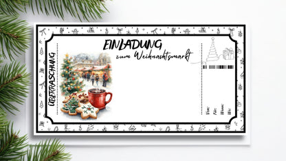 Gutschein für einen Weihnachtsmarkt Besuch
