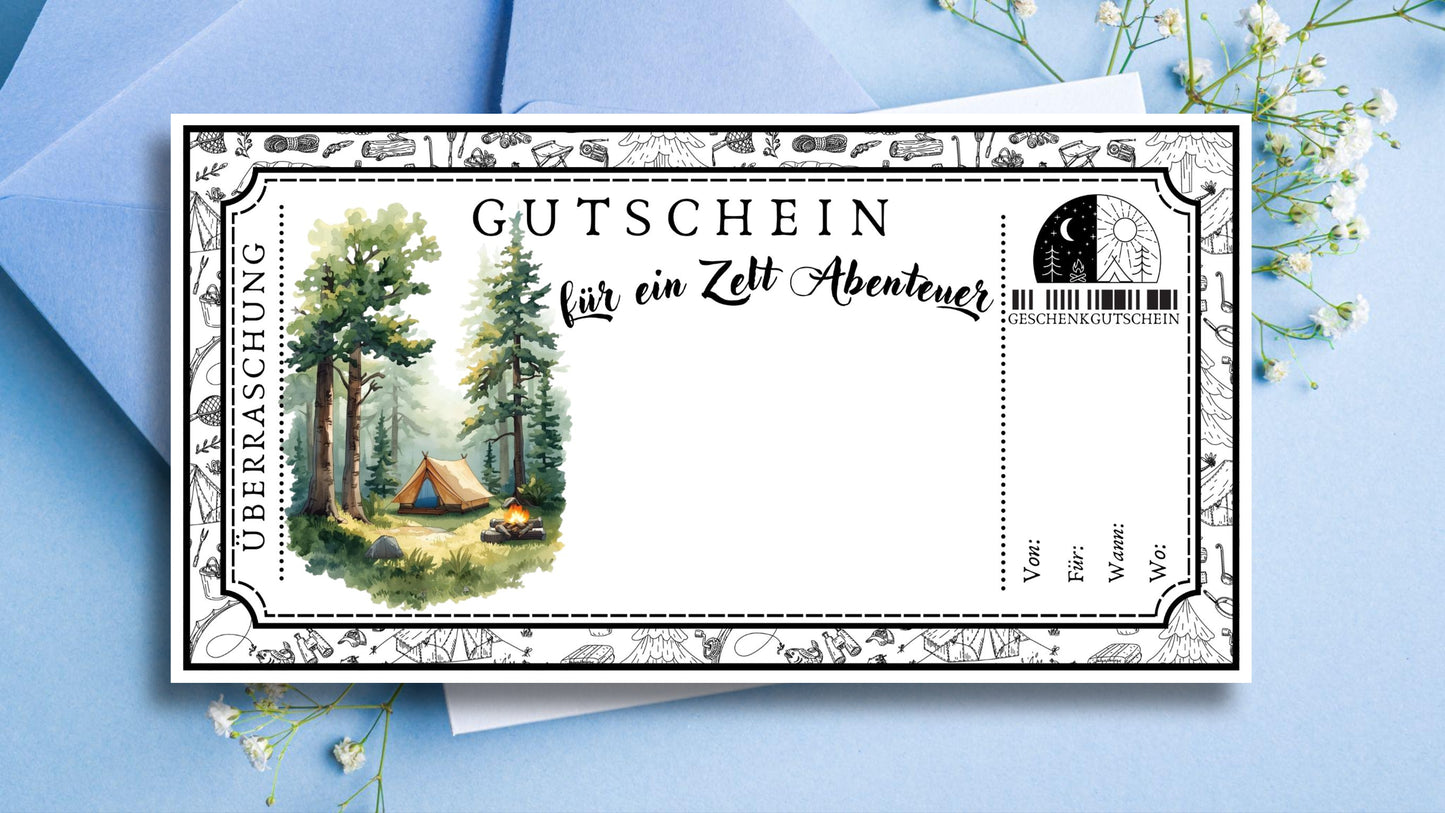 Gutschein fürs Zelten